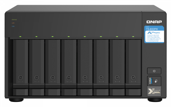 NAS QNAP 832PX 8-Bay, CPU Annapurna Labs Alpine AL324 1.7GHz - imagine 3