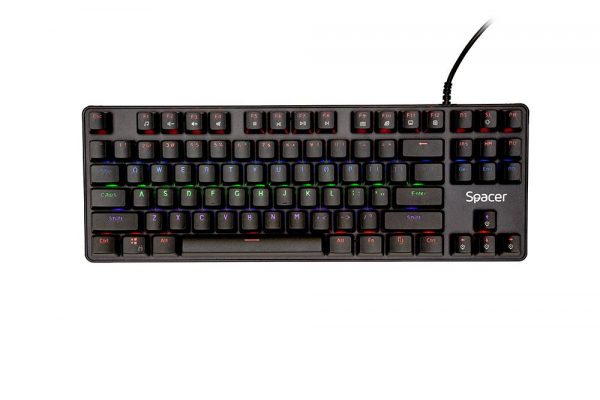 Tastatura Mecnaica Spacer SPKB-MK-IMMORTAL cu fir, USB, switch-uri mecanice albastre, - imagine 3