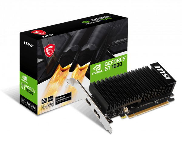 Placa Video MSI GEFORCE GT 1030 4GHD4 LP OC 4GB