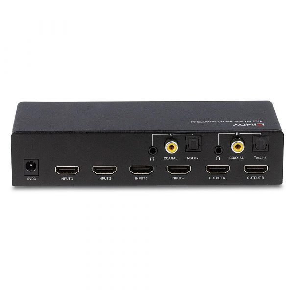 Switch video Lindy 4x2 HDMI 2.0 18G Matrix - imagine 3