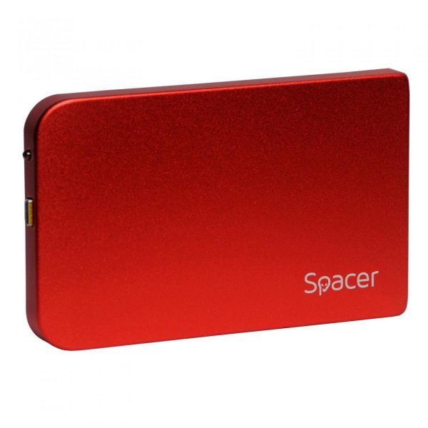 Rack extern HDD/SSD 2.5" Spacer USB 3.0 rosu - imagine 3