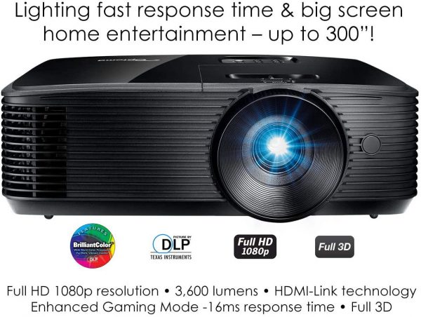 Proiector OPTOMA HD146X, DLP, FHD 1920x1080, up to WUXGA (1920×1200),