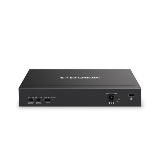 MERCUSYS DESKTOP SWITCH 10PORT MS110P POE, Interfata:  10× 10/100 - imagine 3