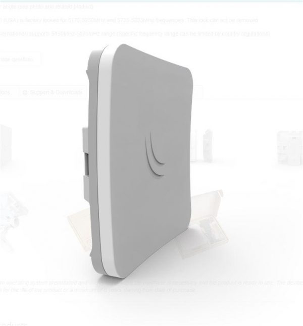 Mikrotik RBSXTSQ5ND SXTsq Lite 5 compact CPE, 16dbi, 5Ghz, outdoor,