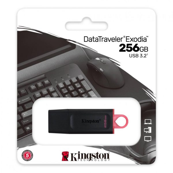 Memorie USB Flash Drive Kingston 256GB Data Traveler Exodia, USB - imagine 4