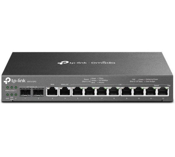 "Omada Gigabit VPN Router with PoE+ Ports and Controller Ability