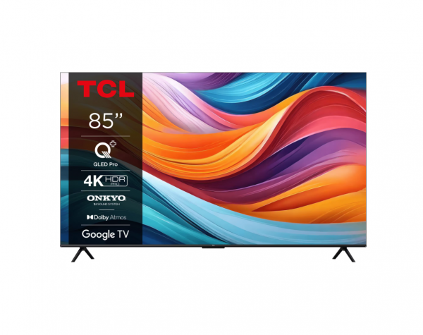 Televizor TCL QLED 85T7B, 214 cm, Smart Google TV, 4K