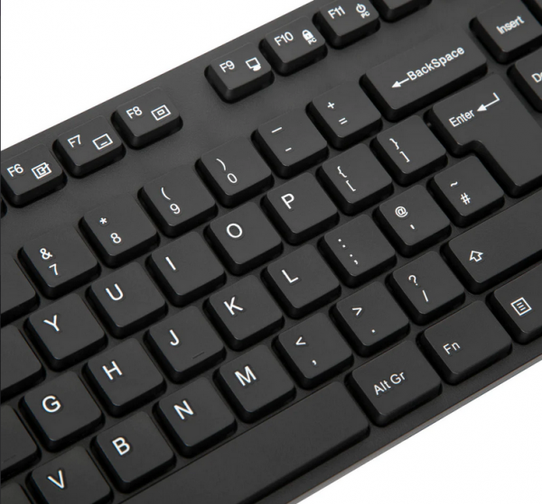 Targus Tastatura Antimicobiala cu fir, 108 taste, layout UK, negru - imagine 3