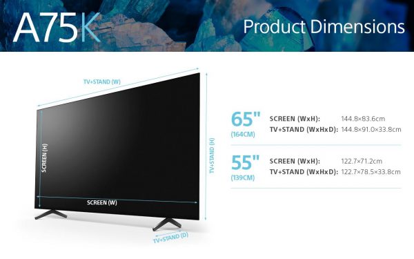 OLED TV 4K 55''(139cm) 100Hz SONY 55A75 - imagine 3