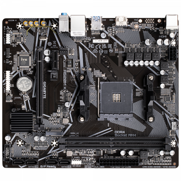Placa de baza Gigabyte A520M K AM4 DDR4 - imagine 4