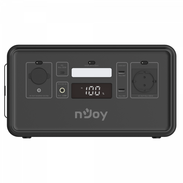 Statie portabila pentru exterior NJOY POWER BASE 300, adaptor AC - imagine 3