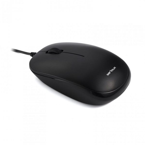 Mouse Serioux cu fir, optic, Noblesse 9800M, 1000dpi, negru, ambidextru,