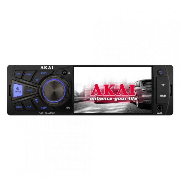 Radio MP3 player auto AKAI CA015A-4108S, cu bluetooth, putere 4