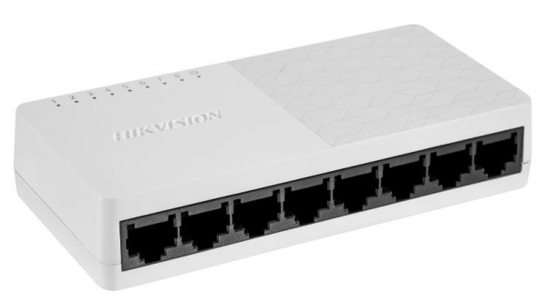 Switch 8 porturi Gigabit Hikvision DS-3E0508D-O, Unmanaged, 8 Gigabit RJ45