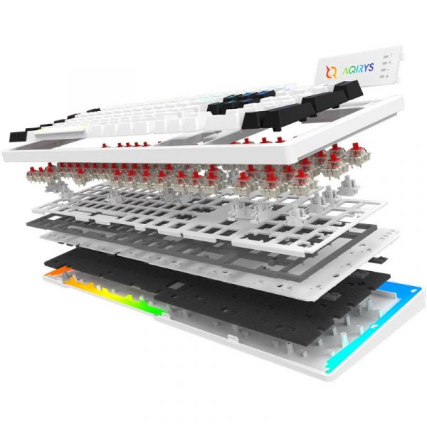 Tastatura mecanica cu fir Aqrys Aludra, 104 taste, switch - imagine 4