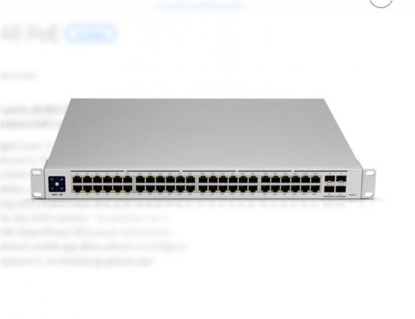 Switch Ubiquiti UniFi USW-48-POE, 48 port, 10/100/1000 Mbps - imagine 3