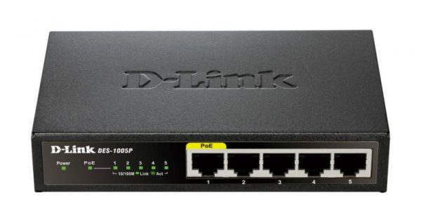 Switch D-Link DES-1005P, 5 port, 10/100Mbps - imagine 3