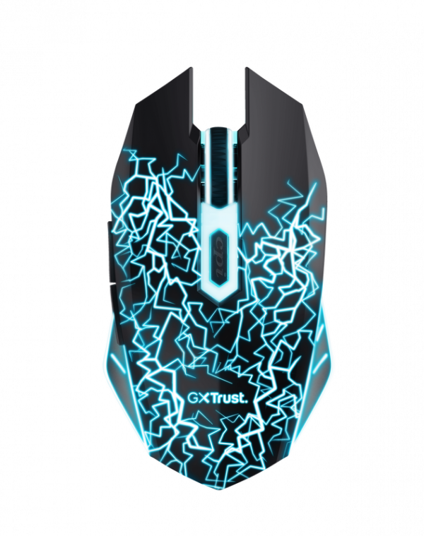 Mouse Trust Basics gaming wireless, 2000 DPI, negru - imagine 4