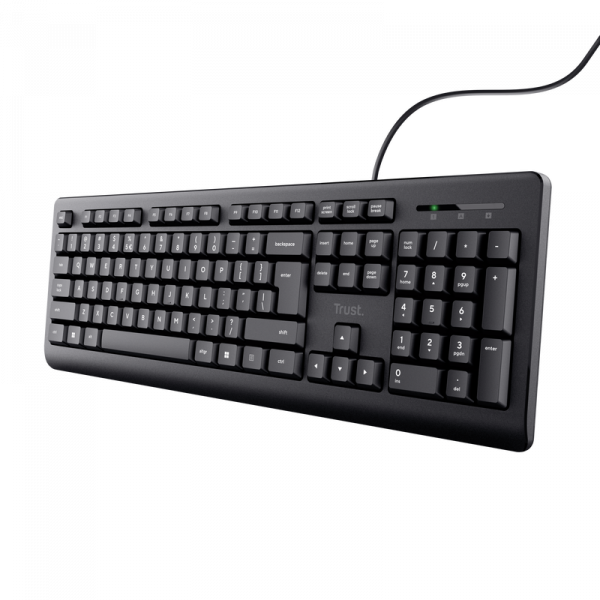 Tastatura cu fir Trust, negru - imagine 3