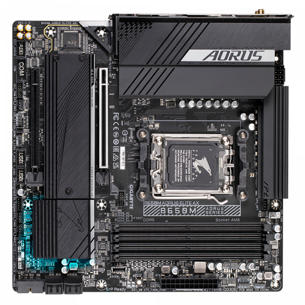 Placa de baza Gigabyte B650M AORUS ELITE AX AM5 - imagine 4