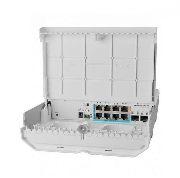 MIKROTIK, CSS610-1GI-7R-2S+O 8 Port , Outdoor Switch 64kb Flash, Pasive