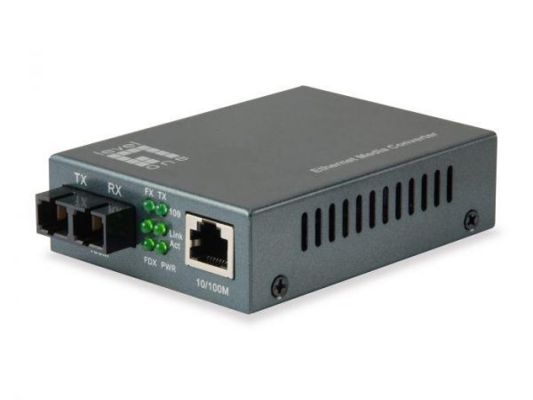 LevelOne FVT-1101  RJ45 to SC Fast Ethernet Media Converter,