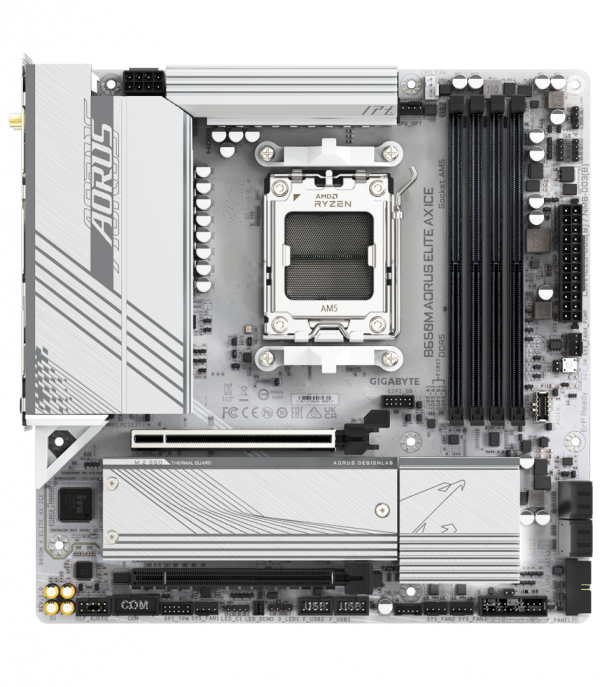 Placa de baza Gigabyte B650M AORUS ELITE AX ICE AM5 - imagine 4