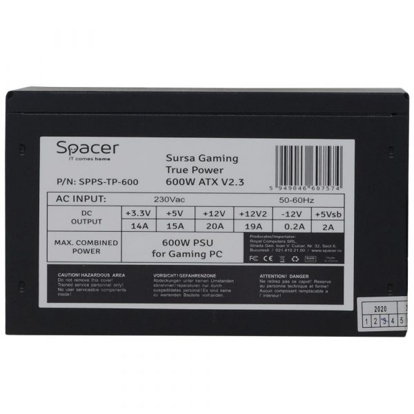 Sursa Spacer ATX True Power TP600 - imagine 4