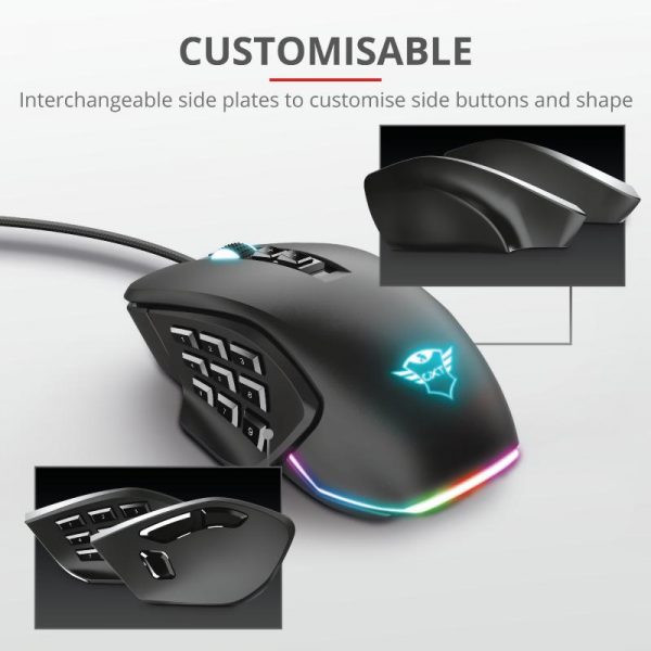 Mouse Trust GXT 970, Gaming Mouse, negru - imagine 13