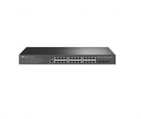 "JetStream™ 24-Port Gigabit L2+ Managed Switch with 4 10GE SFP+