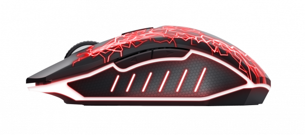 Mouse Trust Basics gaming wireless, 2000 DPI, negru - imagine 3