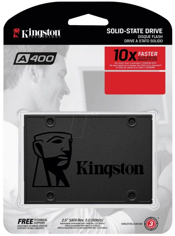 SSD Kingston A400, 480GB, 2.5", SATA III - imagine 3