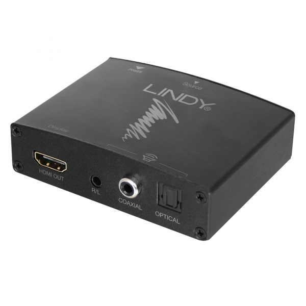 Separator sursa audio Lindy HDMI 4K Audio Extractor with bypass - imagine 3