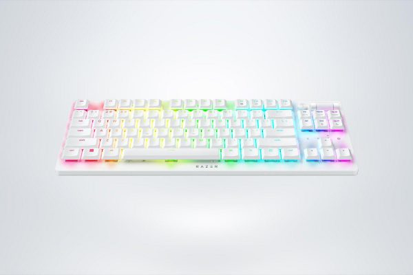 KB RAZER DEATHSTALKER V2 PRO TKL (RED SWITCH) - WHITE - imagine 4