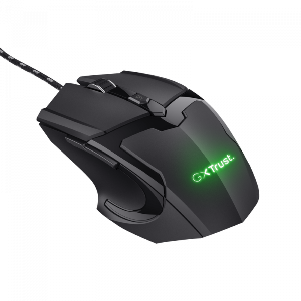 Mouse Trust Basics gaming cu fir, 4800 DPI, negru - imagine 4