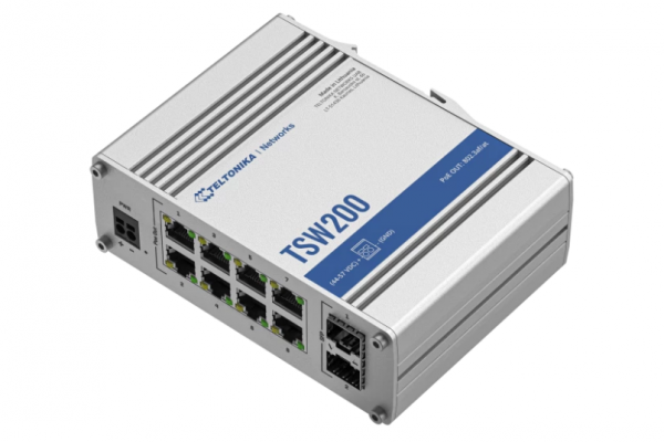 TELTONIKA INDUSTRIAL 8Port Unmanaged POE TSW200, Interfata: 8 x ETH - imagine 4