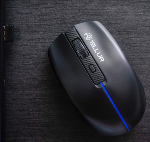 Mouse wireless Tellur Silent Click, interfata USB, rezolutie 1600 DPI, - imagine 4