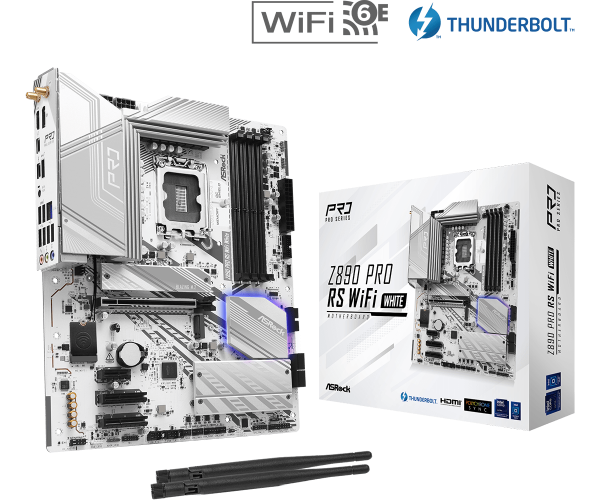 Placa de Baza ASROCK Z890 PRO RS WIFI WHITE LGA1851