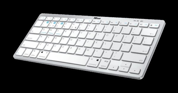 Tastatura Trust Nado, Bluetooth Wireless, alba