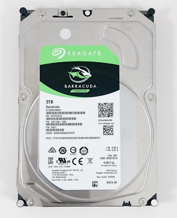 HDD  Seagate BarraCuda 3TB SATA-III 5400rpm 256mb