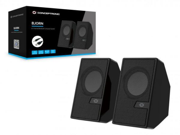 CONCEPTRONIC BJORN02B 2.0-Channel Computer Speaker with Bluetooth, 6W, 63 x