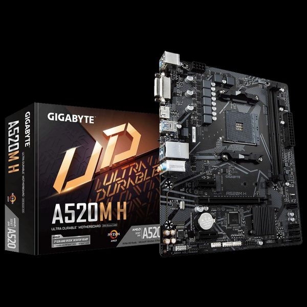 Placa de baza Gigabyte A520M H, Socket AM4