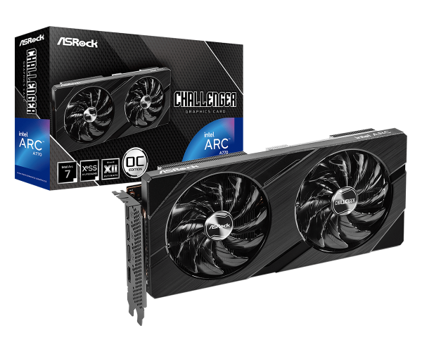 Placa Video ASROCK INTEL ARC A770 CHALLENGER 16GB OC GDDR6