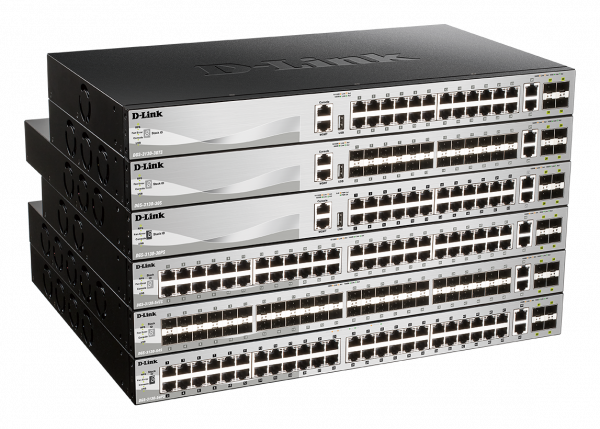 Switch D-Link DGS-3130-54TS/E, 54-Port Gigabit SFP L3 Stackable Managed Switch,