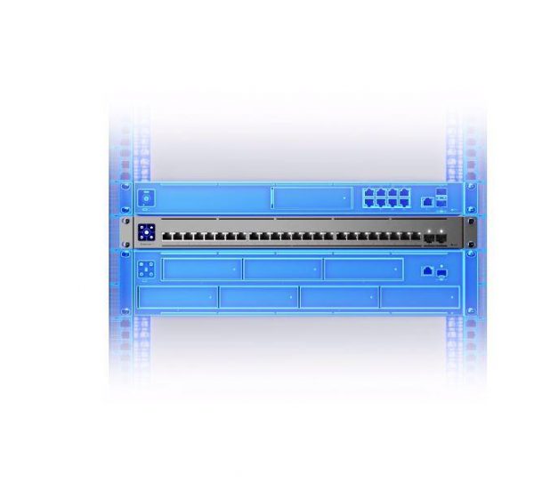 Ubiquiti UniFi Switch, USW-ENTERPRISE-24, interfata:  24 x 10GbE RJ45, - imagine 4