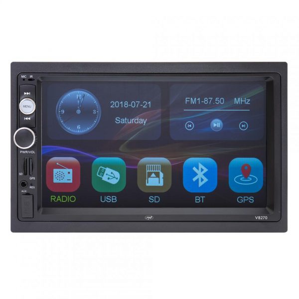 Navigatie multimedia PNI V8270 2 DIN cu GPS MP5, touch - imagine 3