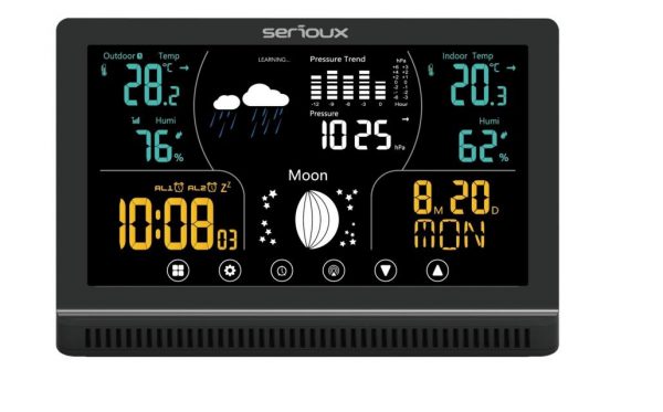 Statie meteo Serioux WS8680, caracteristici principale: prognoza meteo, temperatura și - imagine 3