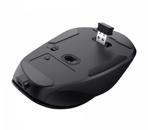 Mouse Trust Fyda ergonomic, reincarcabil, wireless RF 2.4GHz, USB2.0, 6 - imagine 4
