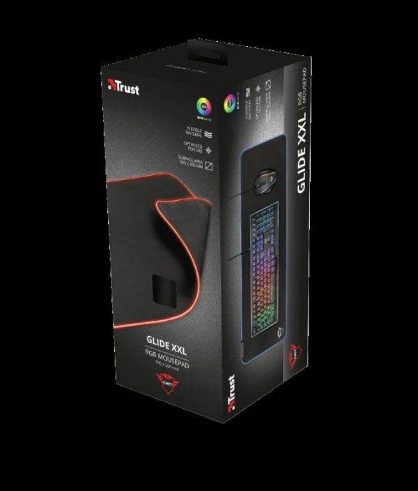Mouse pad Trust GXT 764 Glide-Flex Flexible RGB, XXL, negru - imagine 13