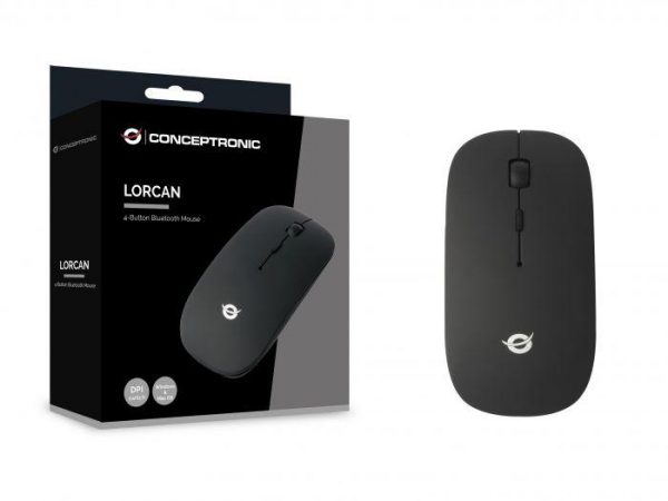 CONCEPTRONIC LORCAN01B 4-Button Bluetooth Mouse, 56 x 20 x 112